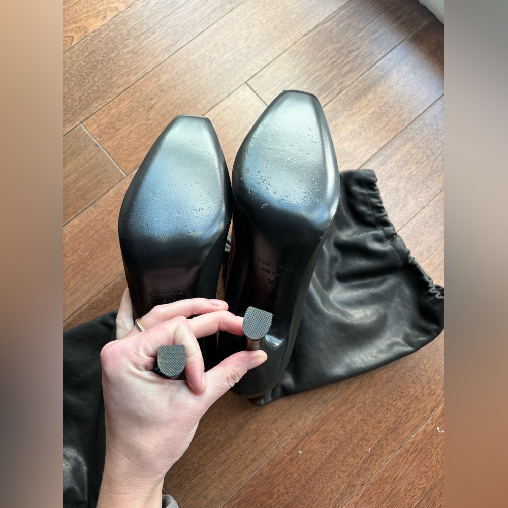 Balenciaga Boots Women's Black Falcon 105mm Leather Knee Boots EUR 39 US 9 - Picture 14 of 16
